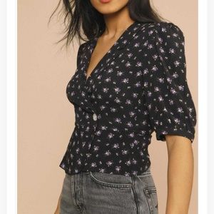 NWT Rouje Louisette Top in floral pattern